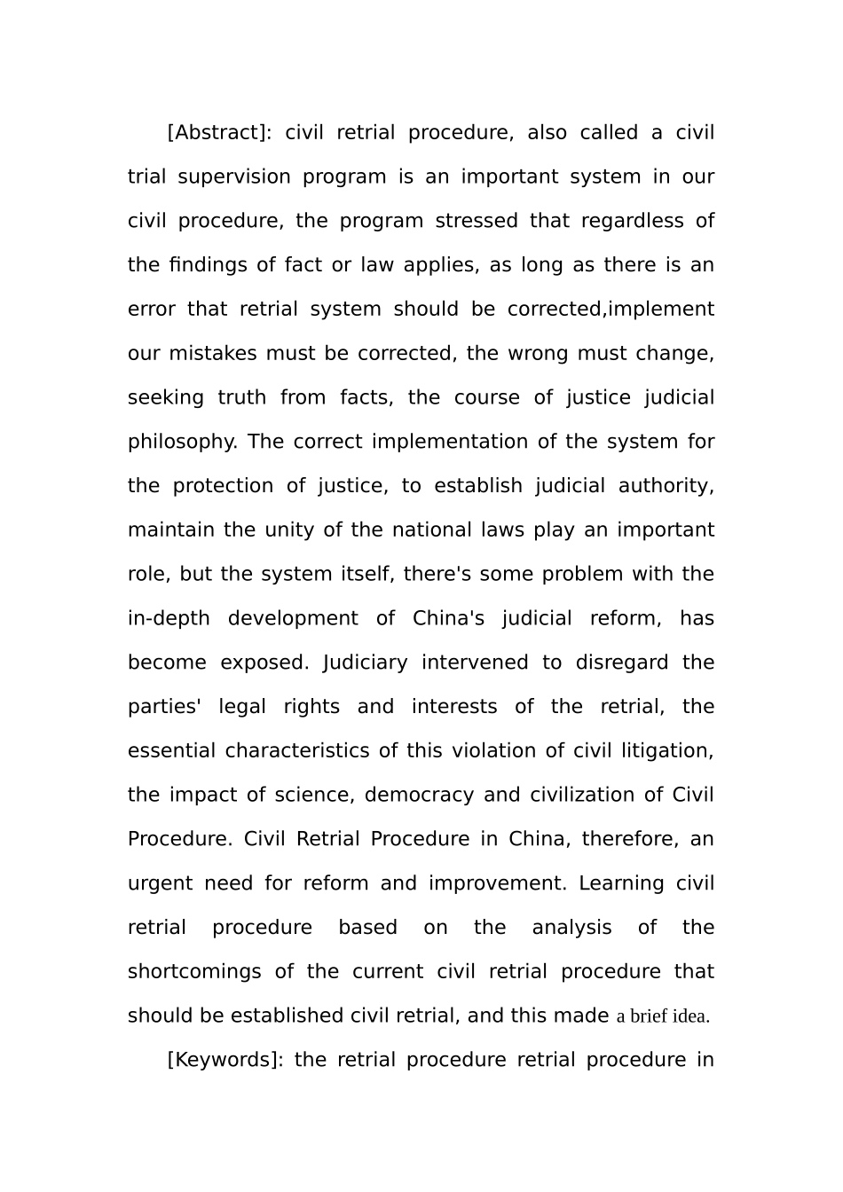 我国民事再审程序的缺陷与改革构想分析研究  法学专业_第2页