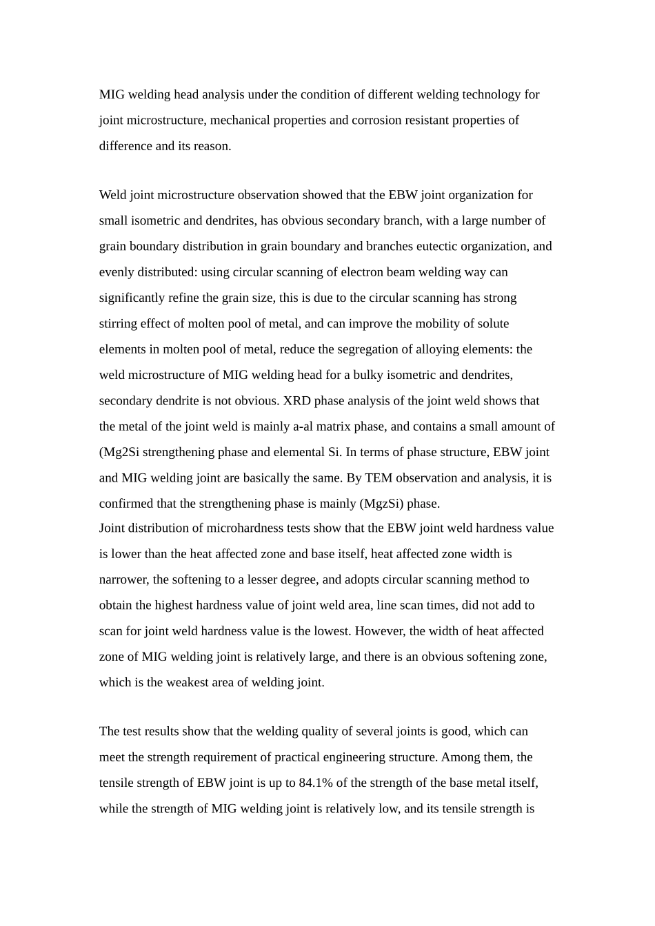 铝合金电子束焊接工艺分析研究  材料学专业_第3页