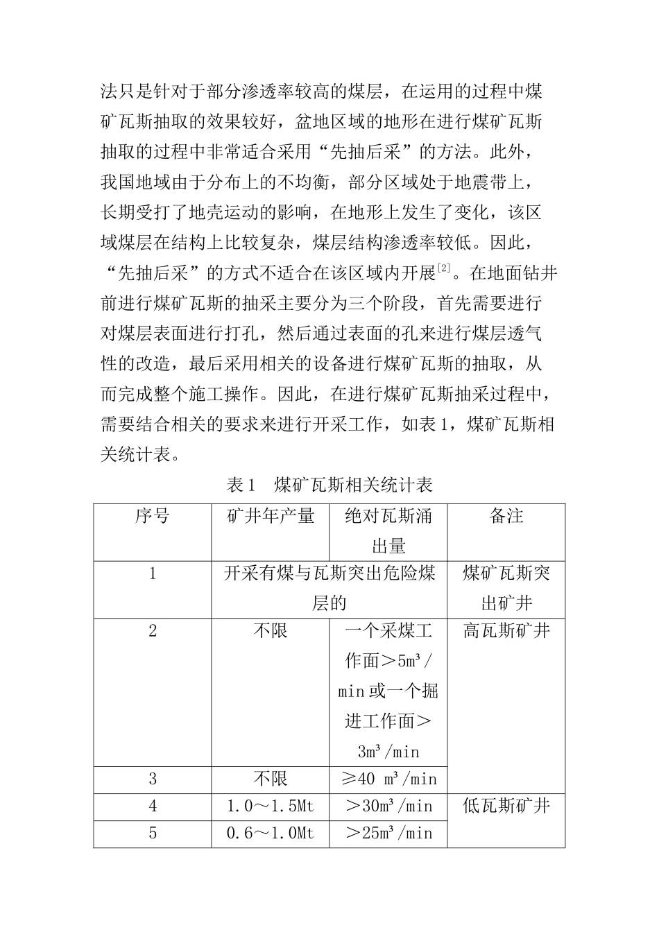 煤矿瓦斯治理“先抽后采”的实践与作用分析研究  煤业管理专业_第3页