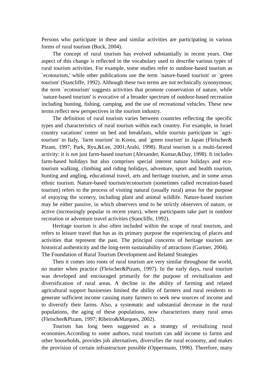 乡村旅游定义及影响因素  文外文参考资料及译文格式_第3页