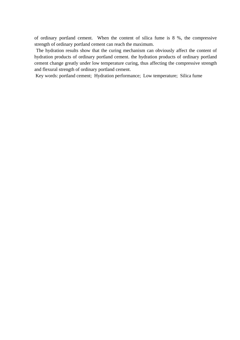 国外硅灰对于硅酸盐水泥水化影响分析研究  材料学专业_第2页