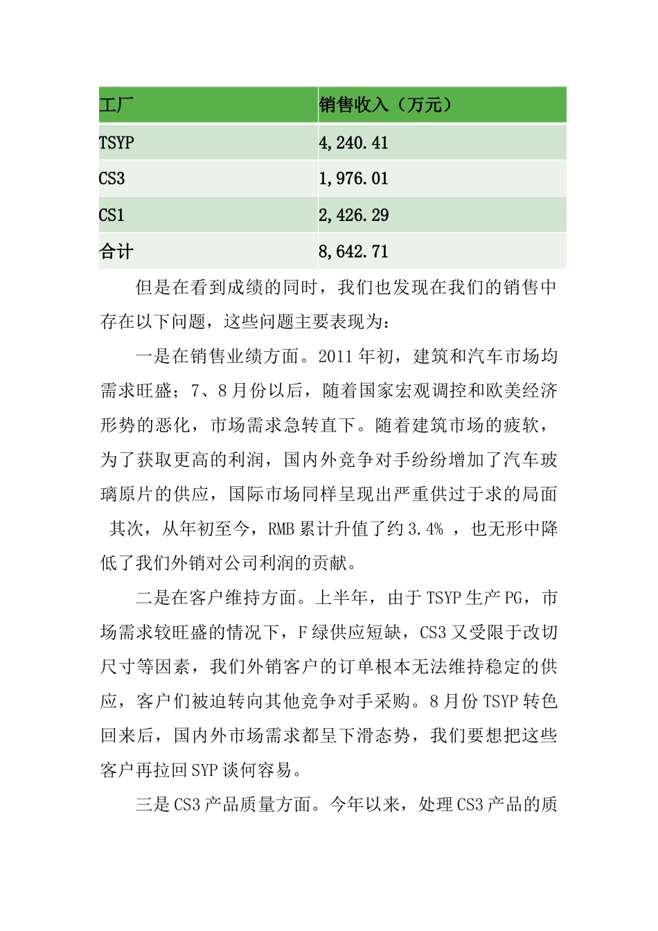 耀皮玻璃平板（原片）玻璃外销销售策略与规划分析研究  市场营销专业_第3页