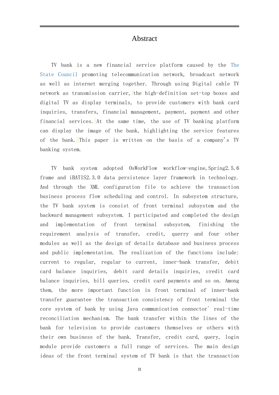 电视银行前端子系统的设计与实现-软件工程_第2页