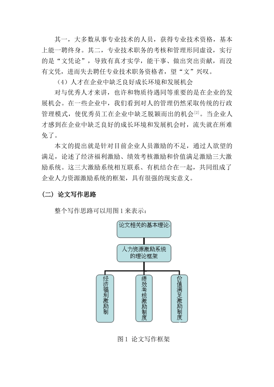 企业人力资源管理中激励机制研究分析  工商管理专业_第3页
