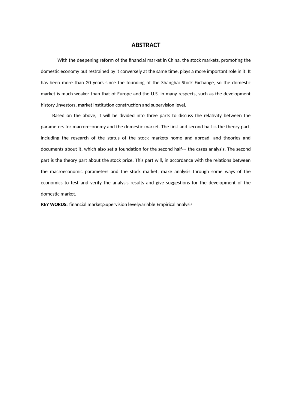 国际金融专业  影响股票价格主要变量的选择和实证分析研究_第3页