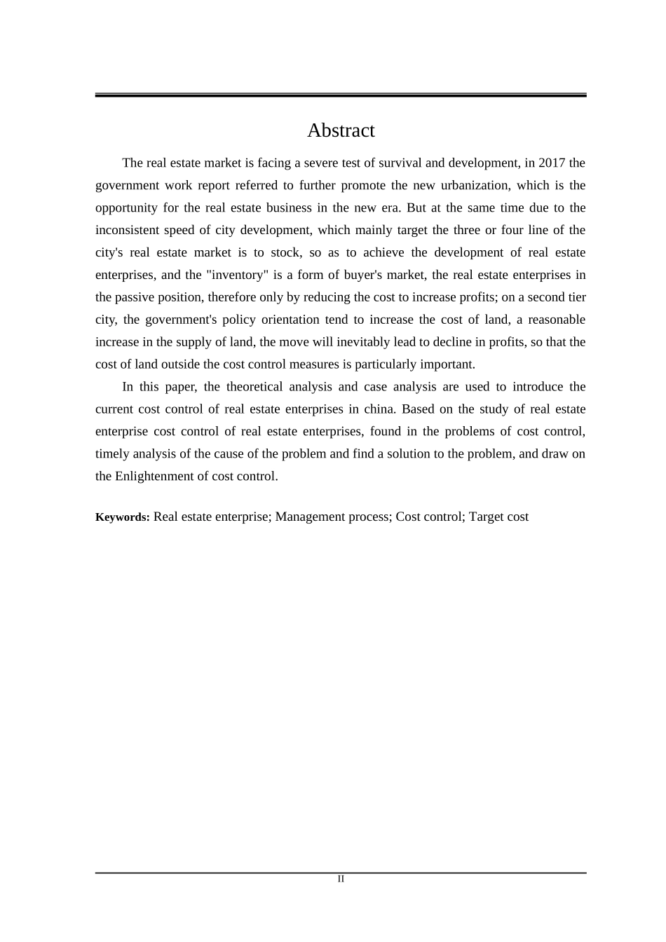 房地产企业项目开发成本控制研究_第2页
