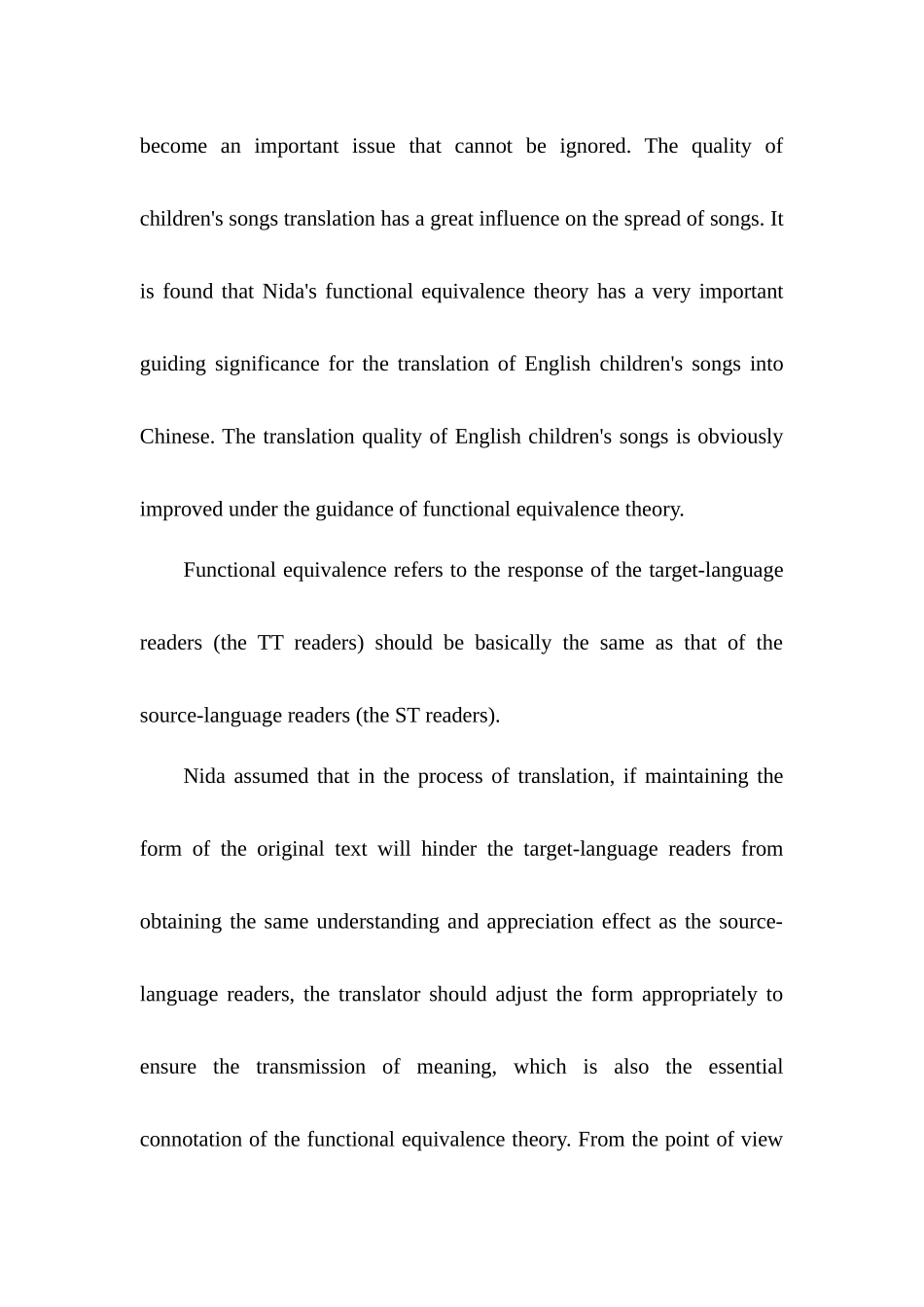 从功能对等理论看英文儿童歌曲的翻译英语专业论文论文_第3页