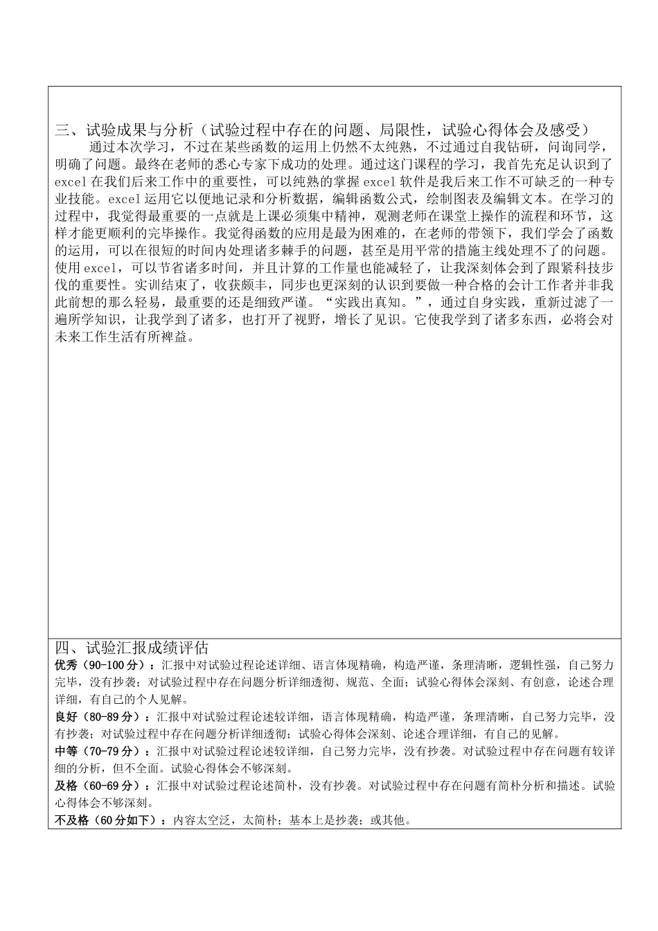 2024年excel实验报告_第2页
