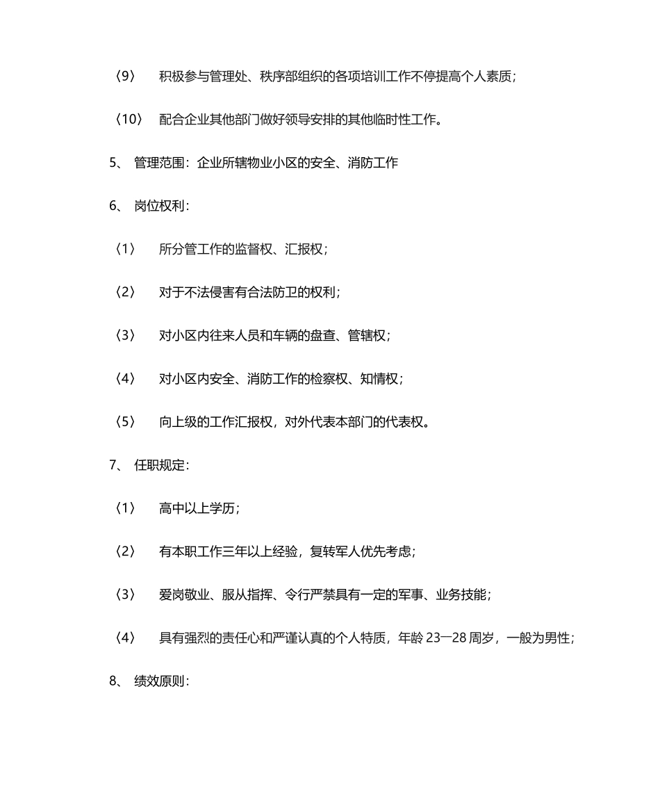 2024年安全员岗位职责公共秩序管理员岗位职责描述_第2页