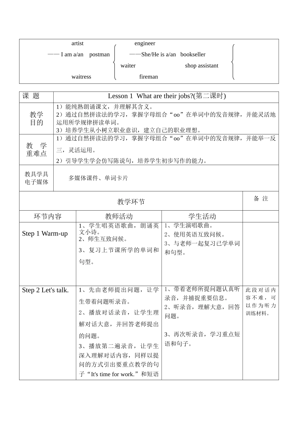 2024年川教版小学英语新路径英语六年级下册十二册全册教案教案_第3页