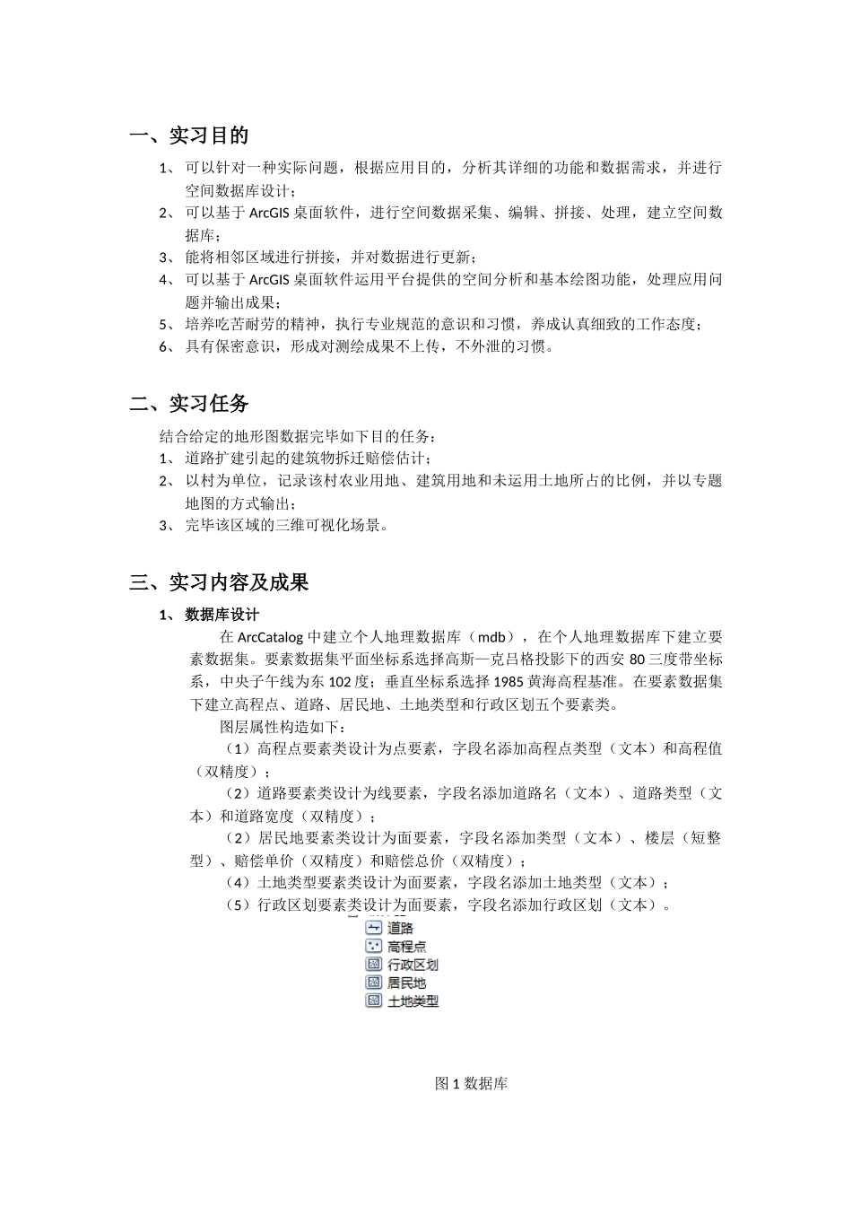 2024年地理信息系统实习报告_第1页