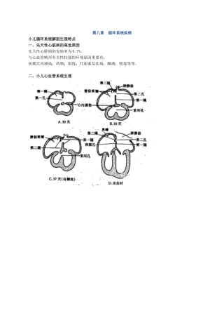 2024年儿科知识点精华执业医主治循环系统疾病