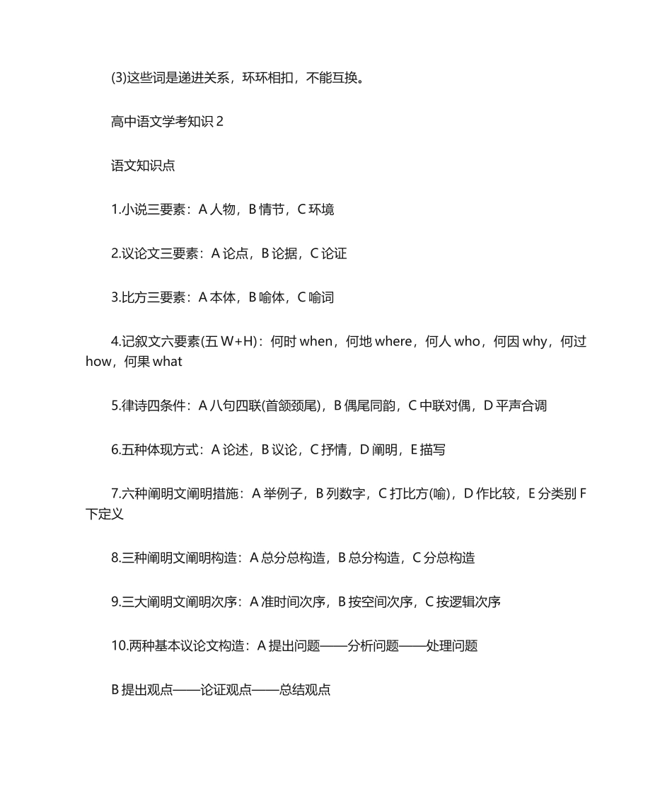 2024年高中语文学考知识点_第3页