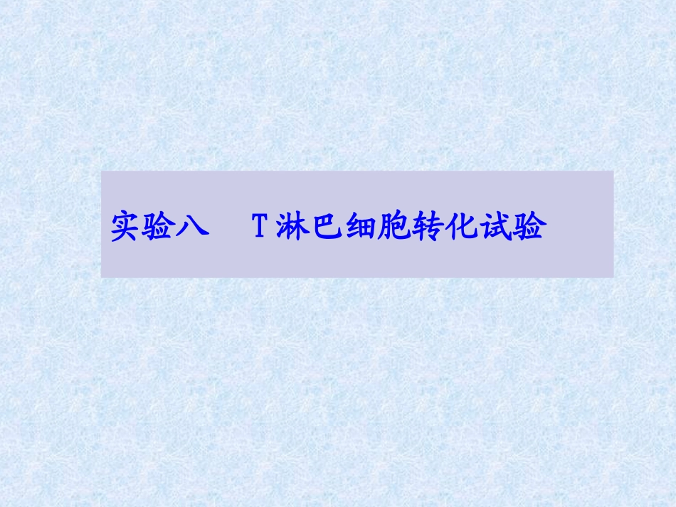 2-t淋巴细胞转化实验培训课件_第1页