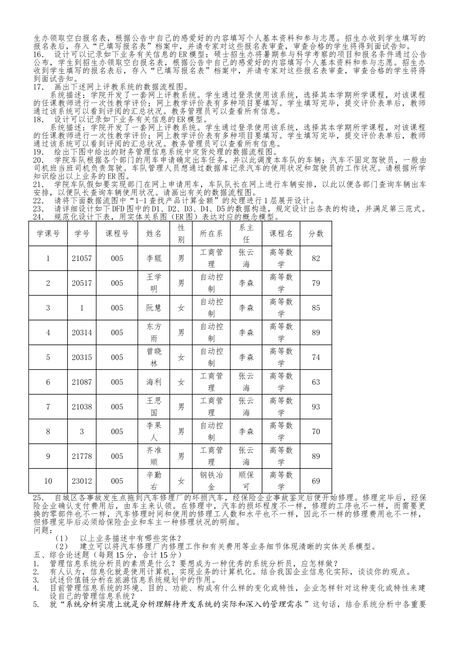 2024年管理信息系统试题库_第3页