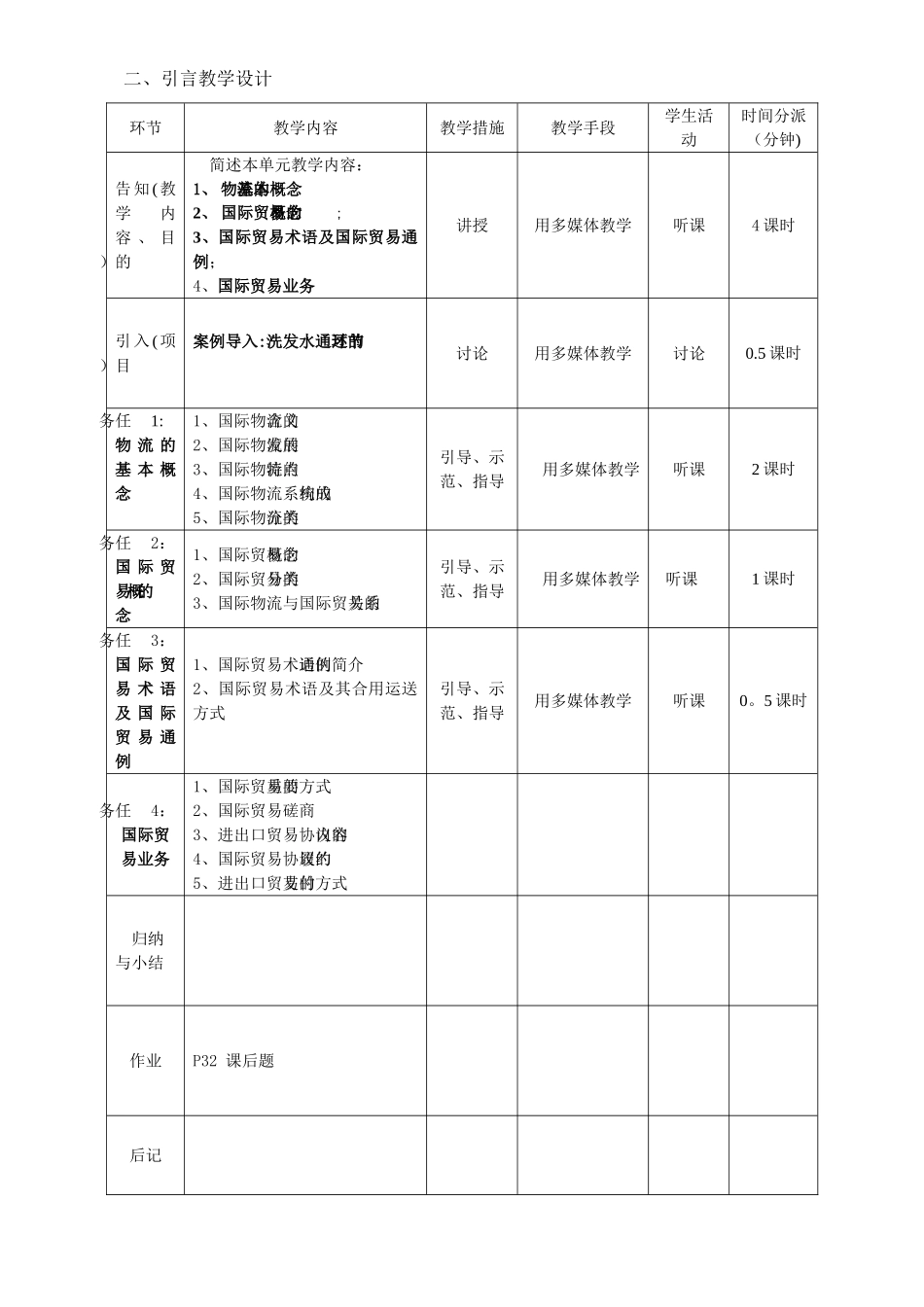 2024年国际物流与货运代理教案_第2页