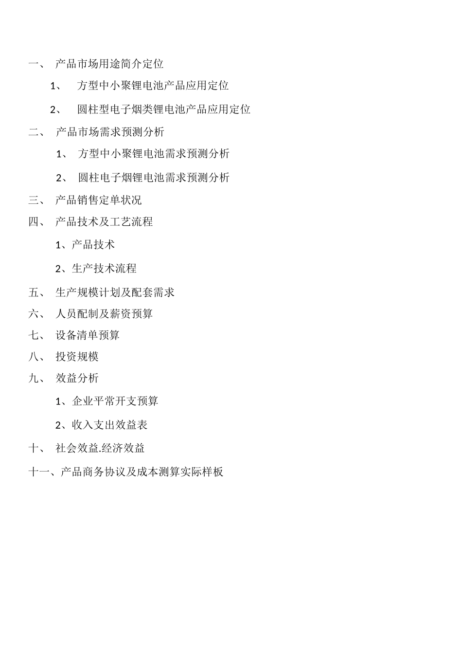 2024年锂电池项目投资项目书_第2页