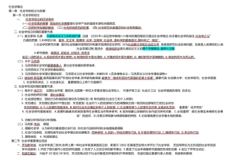 2024年社会学概论自考必备