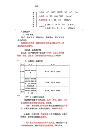 2024年水利水电实务考点总结