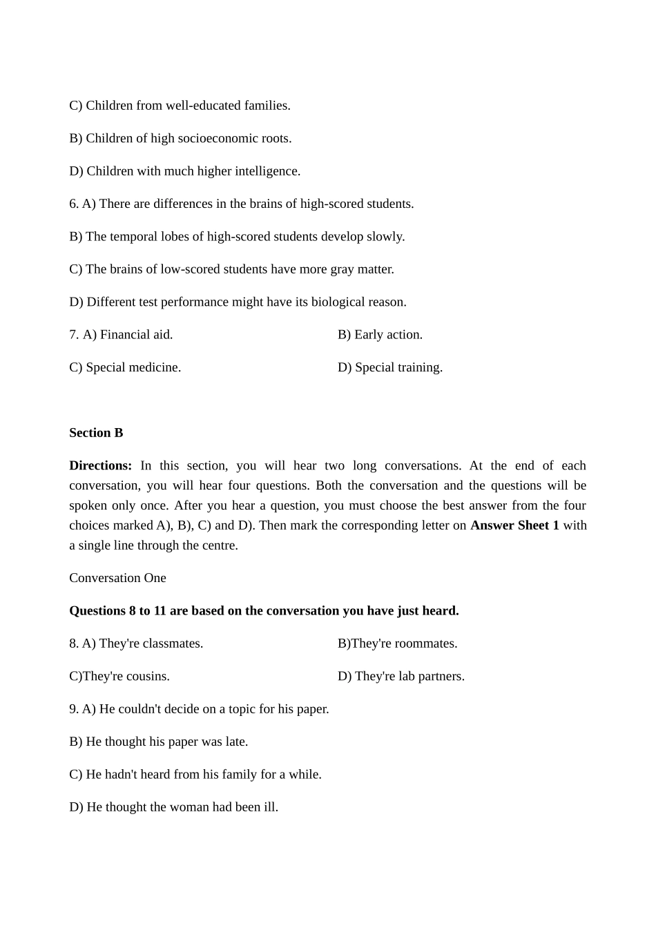 2024年四级真题Model Test 1四级_第3页