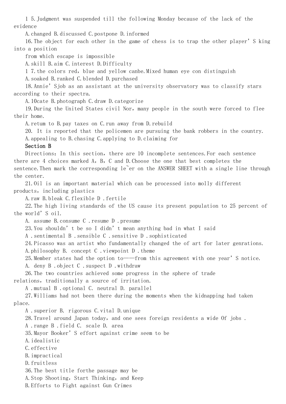 2024年同等学力申硕英语真题_第3页