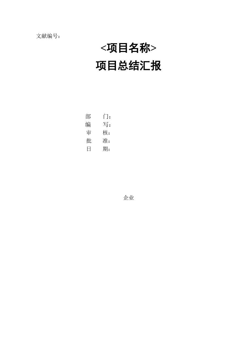 2024年项目总结报告总结归纳_第1页