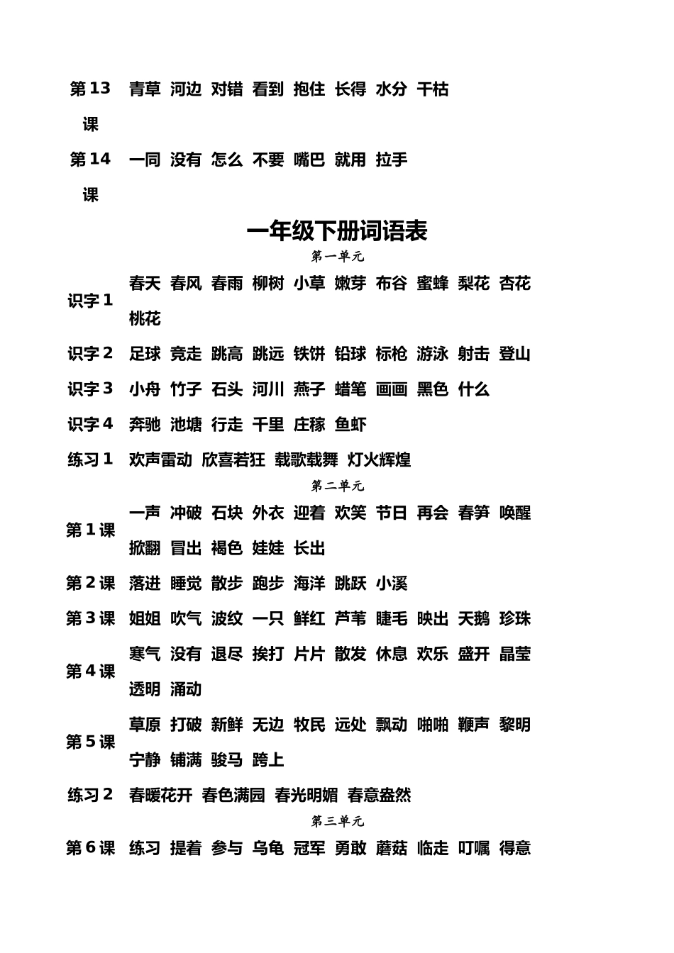 2024年小学全册词语表_第3页