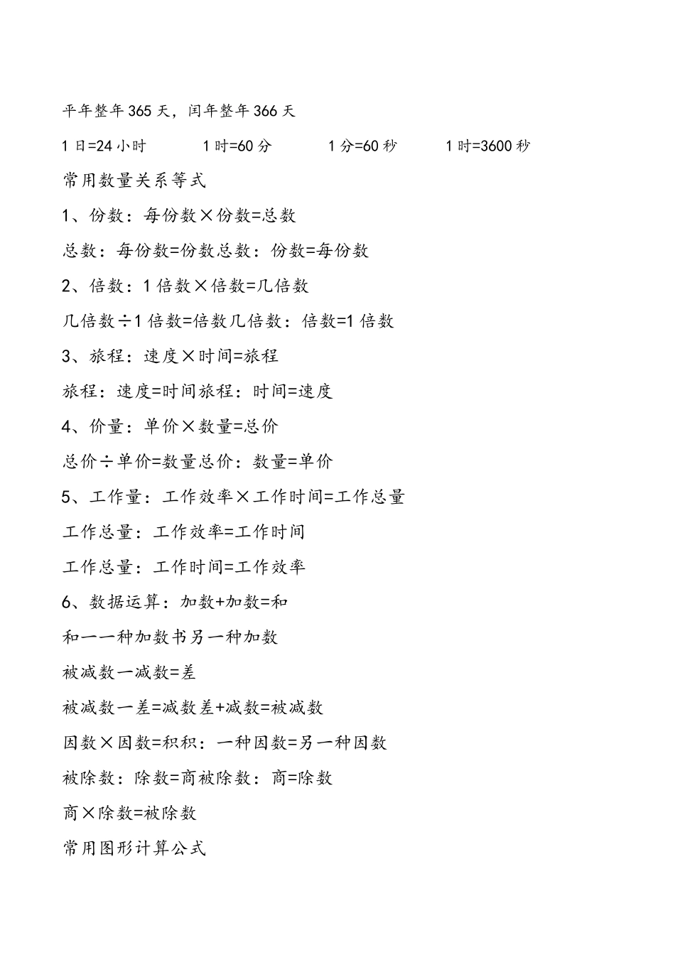 2024年小学数学必备知识点总归纳_第2页