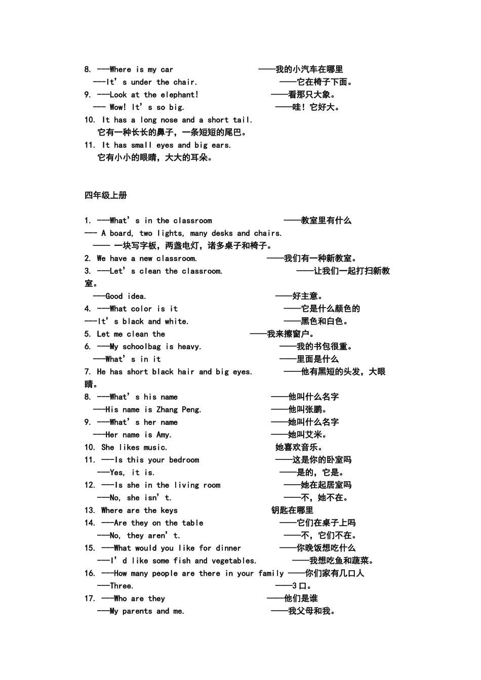 2024年小学英语全册重点句子_第2页