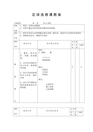2024年小学足球优秀教案全套