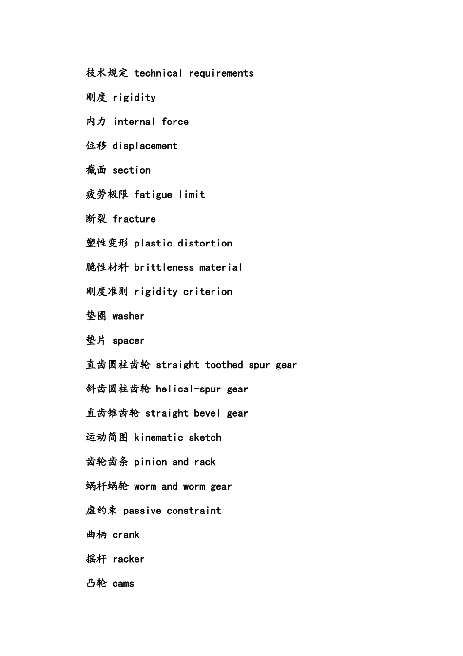 2024年新版机械专业术语英文翻译_第2页