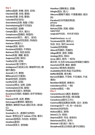 2024年星火英语六级单词词汇