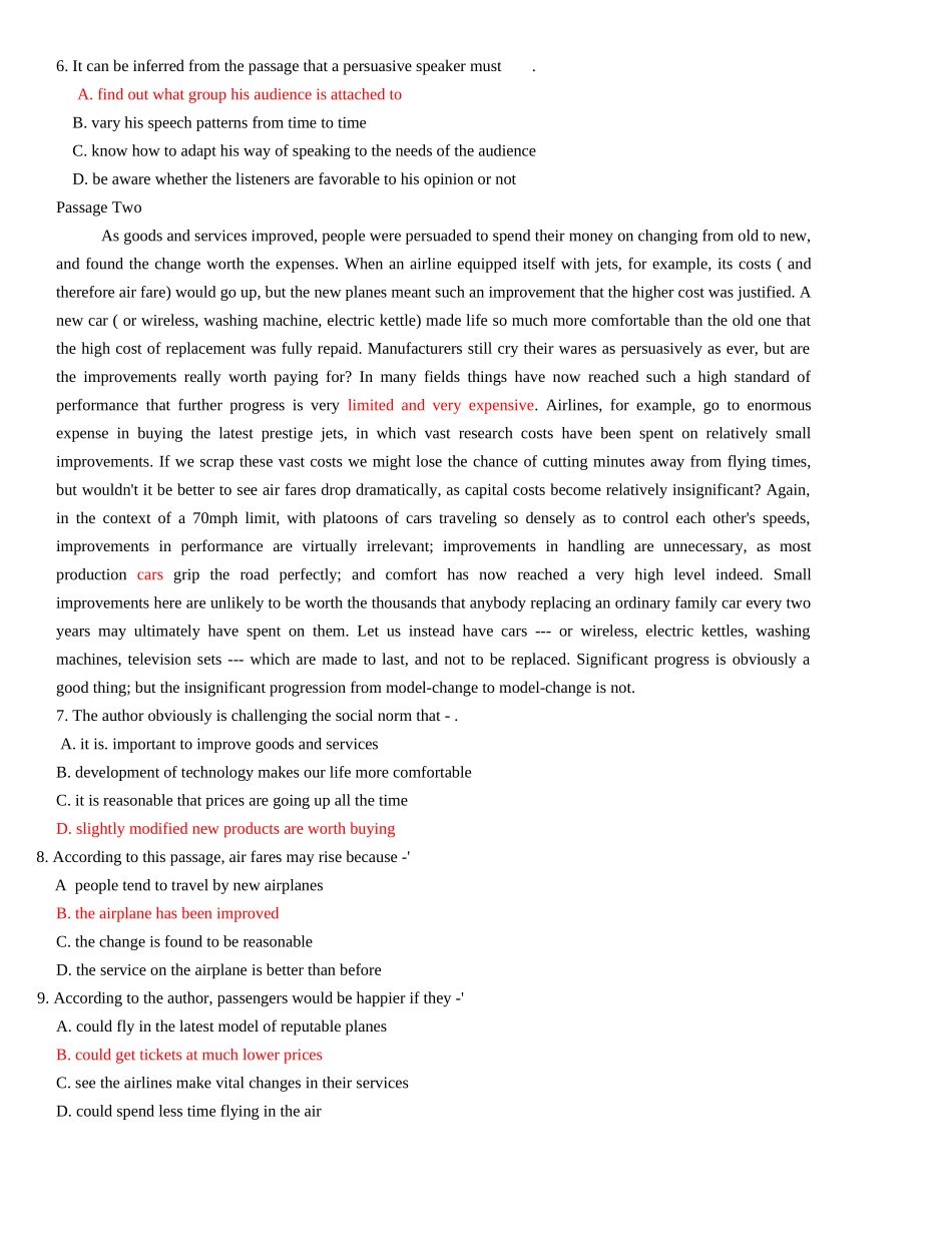 2024年研究生学位英语试卷及答案_第3页