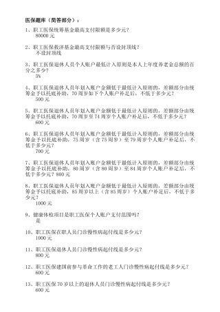 2024年医保医师试题库