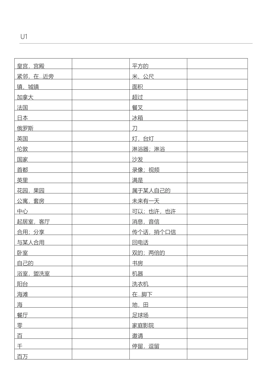 2024年译林版B全册单词表_第1页
