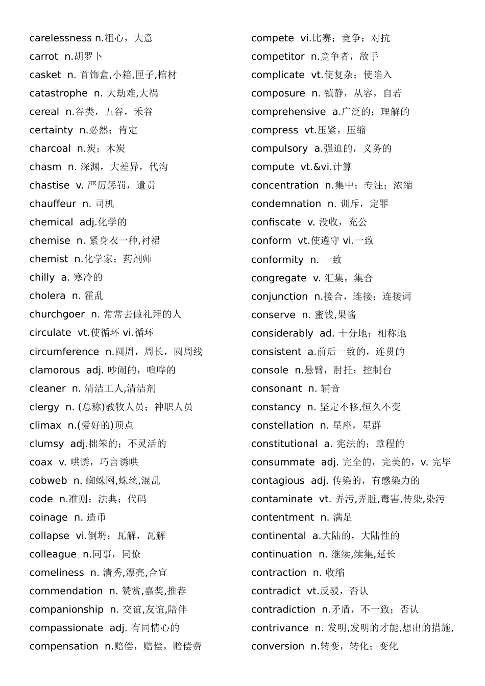 2024年英语TEM-8专业八级词汇表_第3页