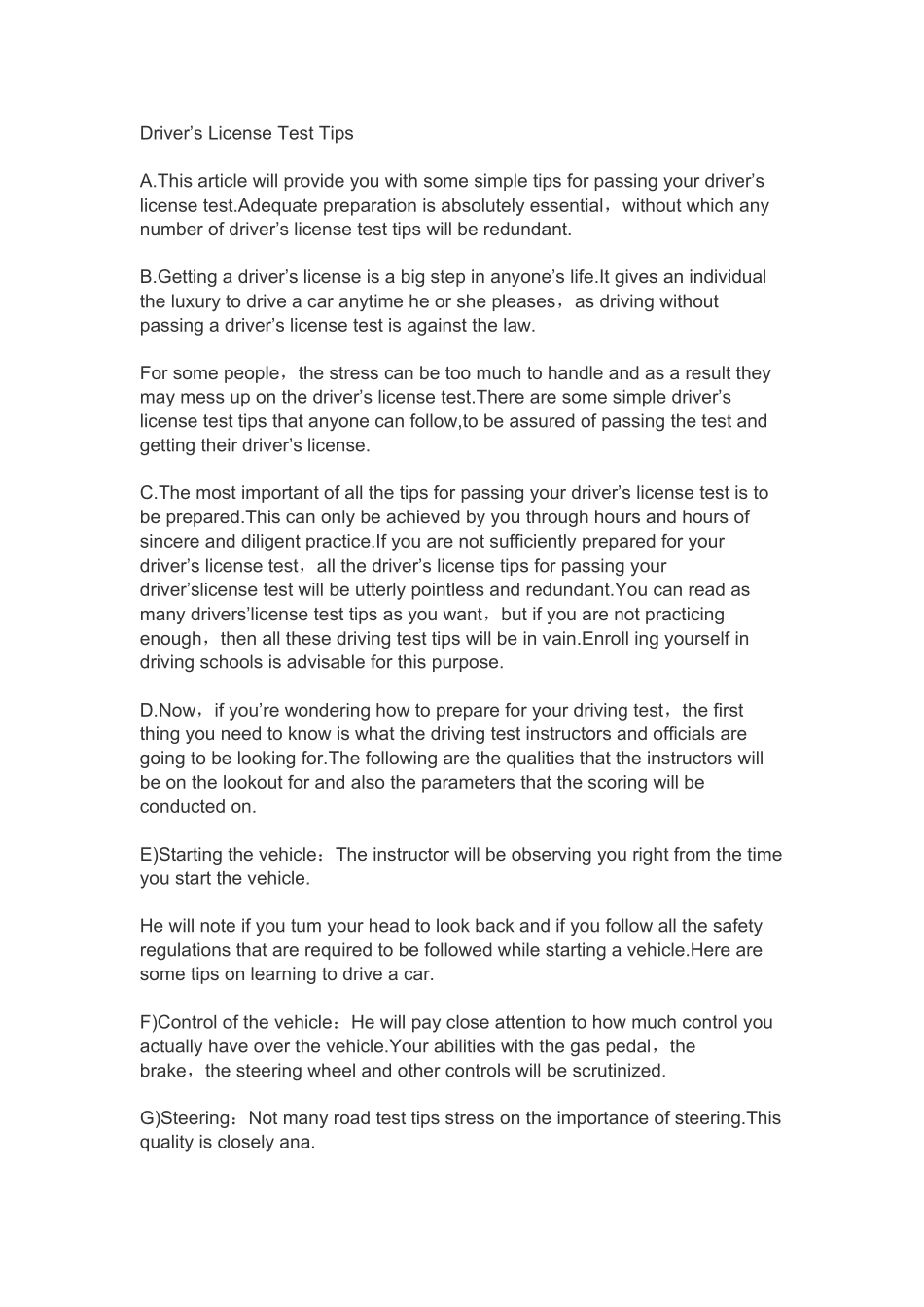 2024年英语四级全套模拟试卷_第3页