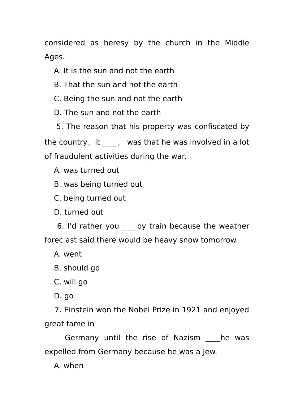 2024年英语专业四级词汇语法练习题_第2页