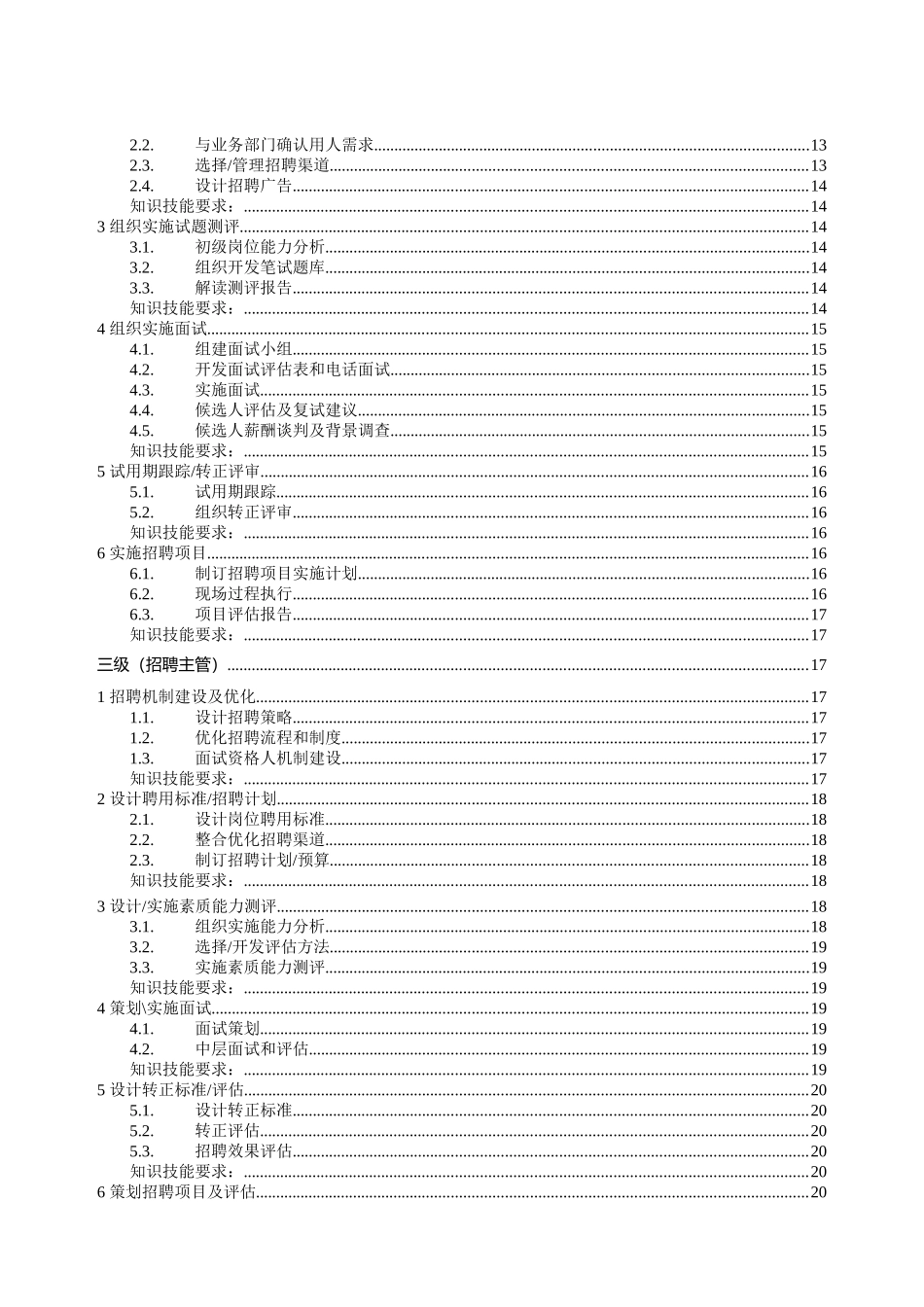 2024年招聘专业任职资格标准_第2页