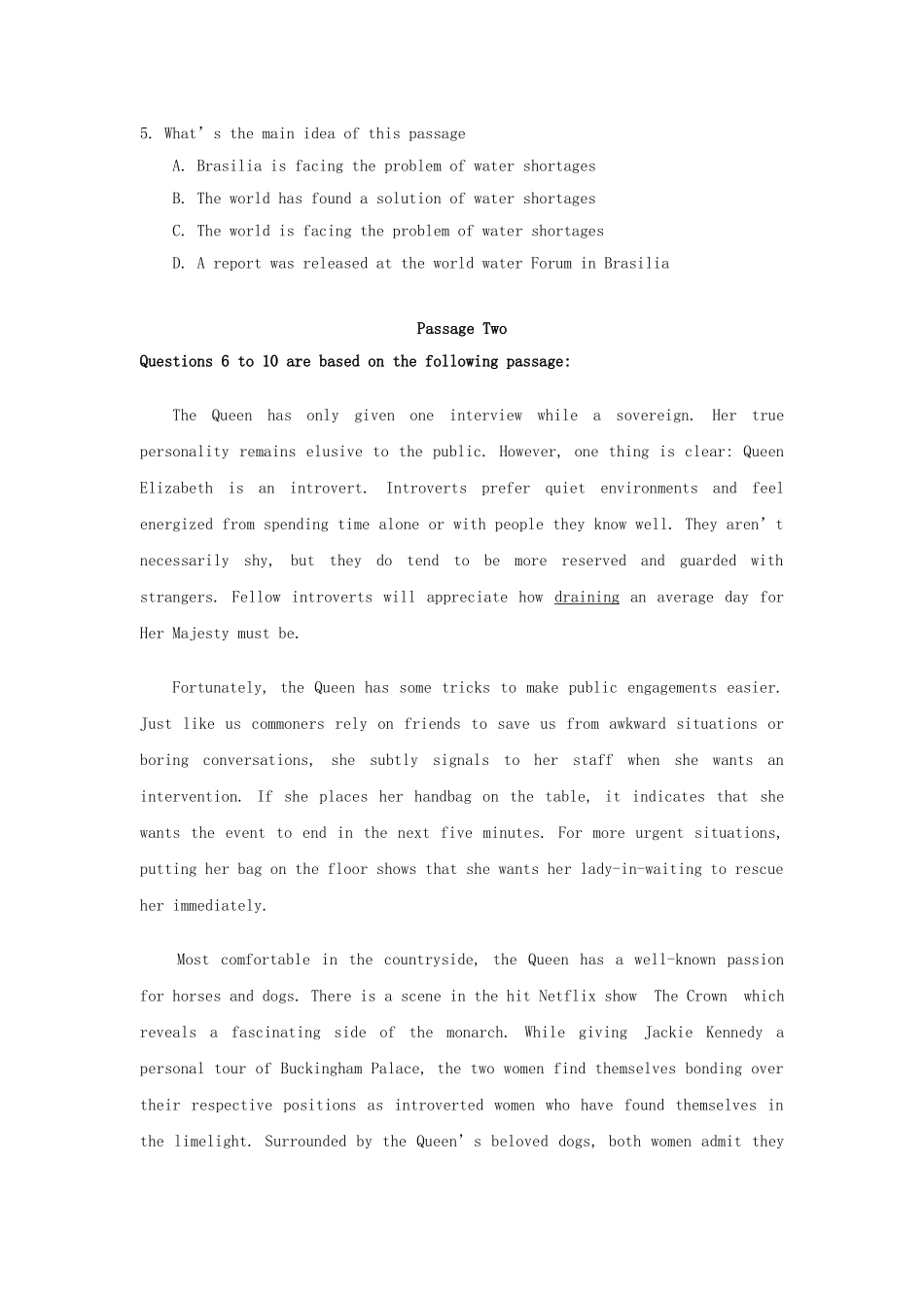 2024年浙江专升本英语真题_第3页