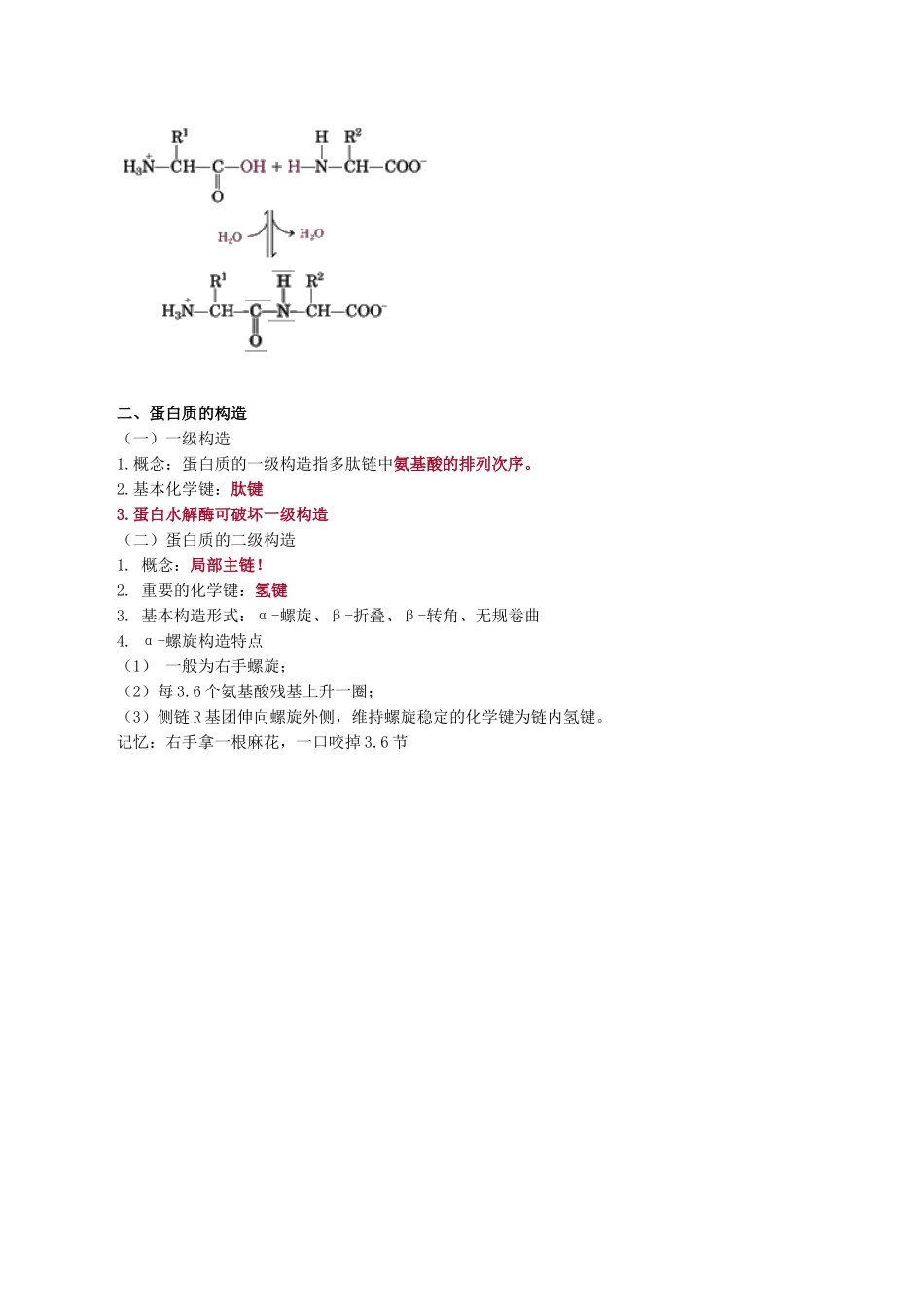 2024年执业医师考试重点生物化学_第2页