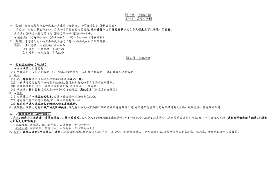 2024年中级经济师人力资源精华版_第1页