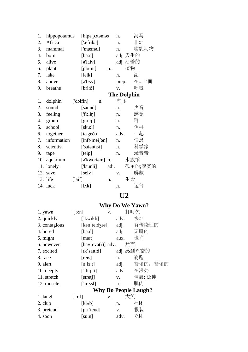 2024年中学生百科英语必背_第2页