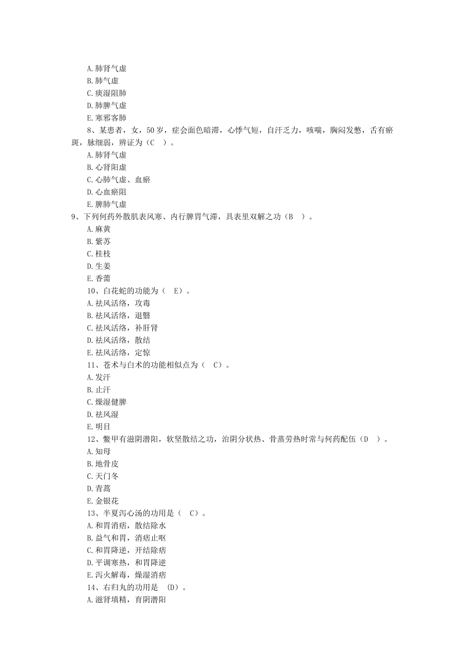2024年中医执业助理医师考试模拟试题_第2页
