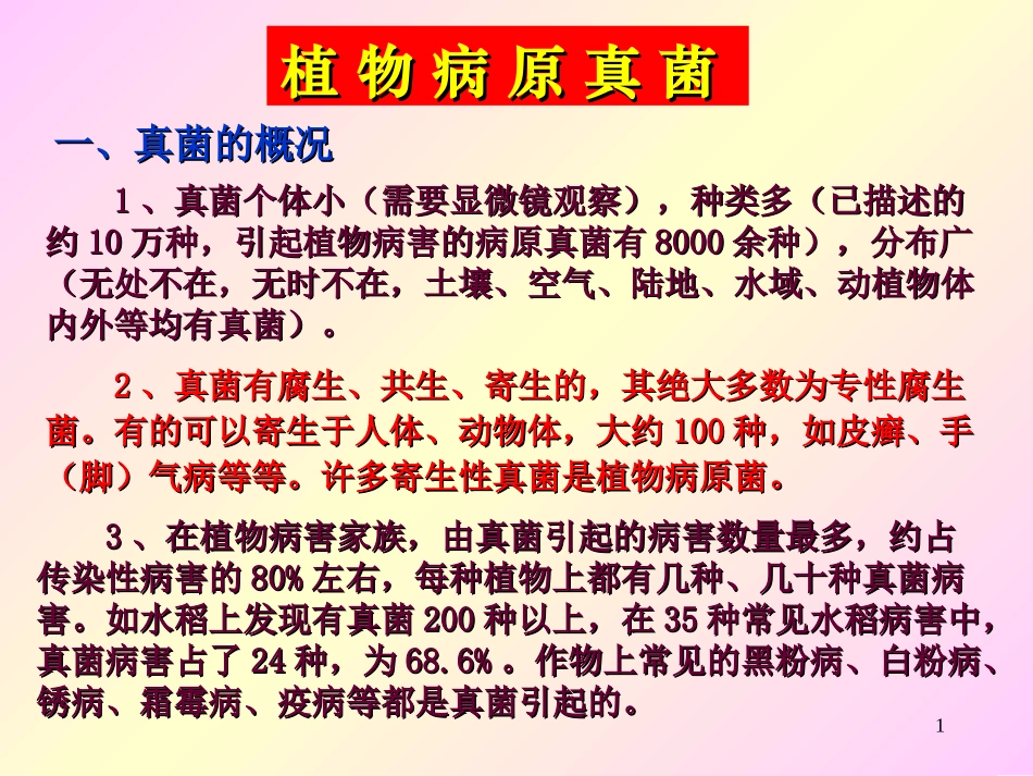 植物病原真菌PPT培训课件_第1页