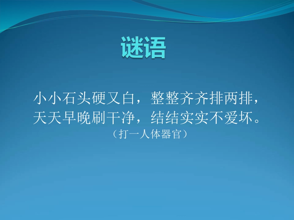 幼儿园爱牙护牙PPT培训课件_第3页