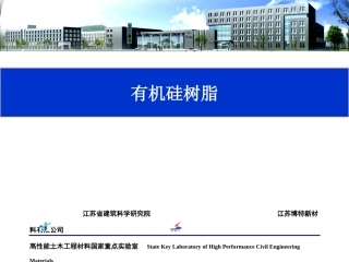 有机硅树脂报告PPT培训课件