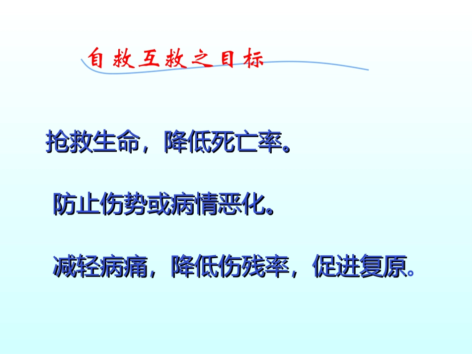 应急救护自救PPT培训课件_第1页
