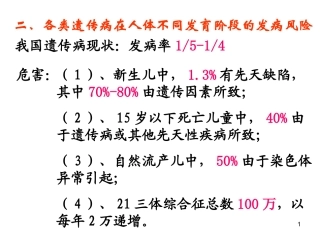 遗传咨询与优生PPT培训课件