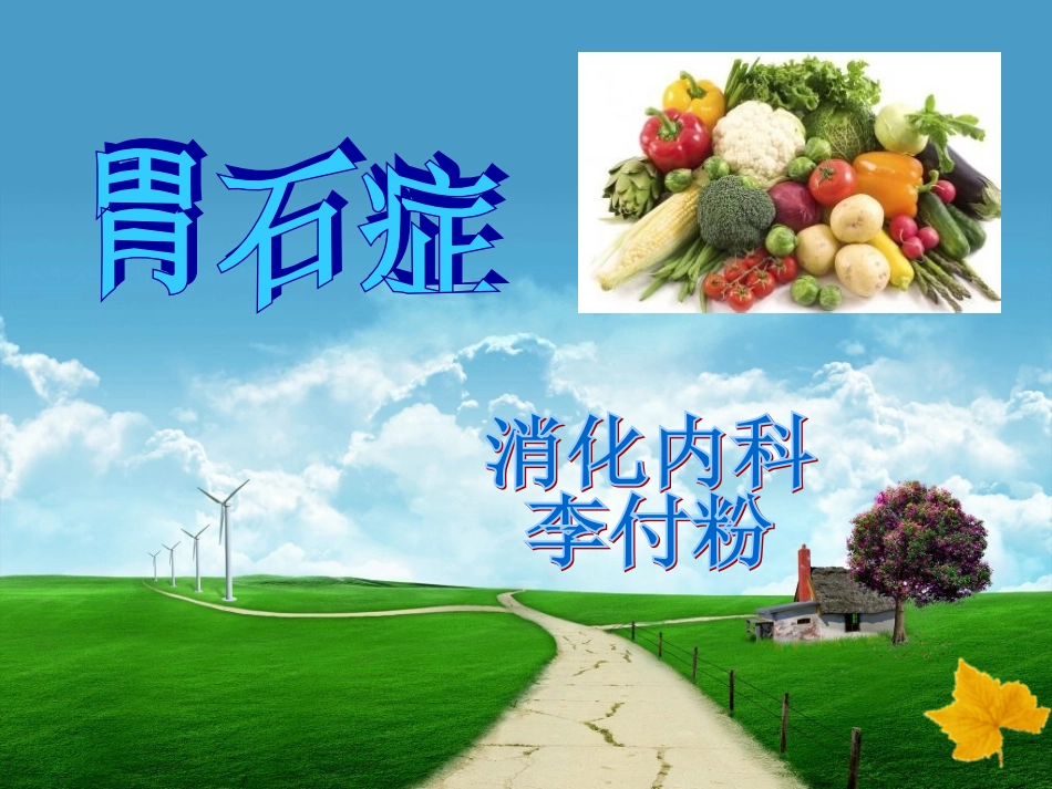 一旦胃结石形成PPT培训课件_第1页